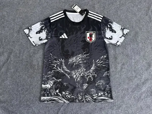 Adidas Japan National Team Dragon Print Jersey Black - 1