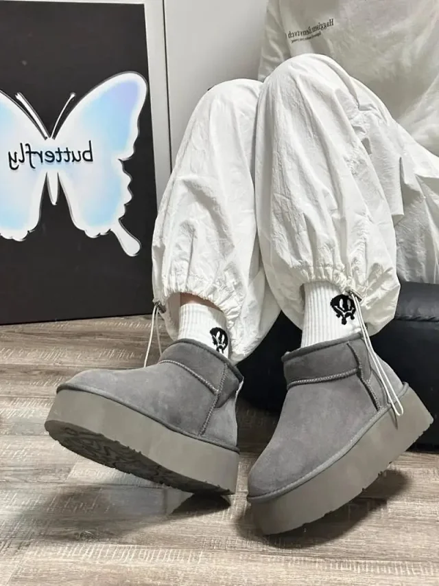 UGG Boots Shearling ankle with button or bow details product detail image 10
