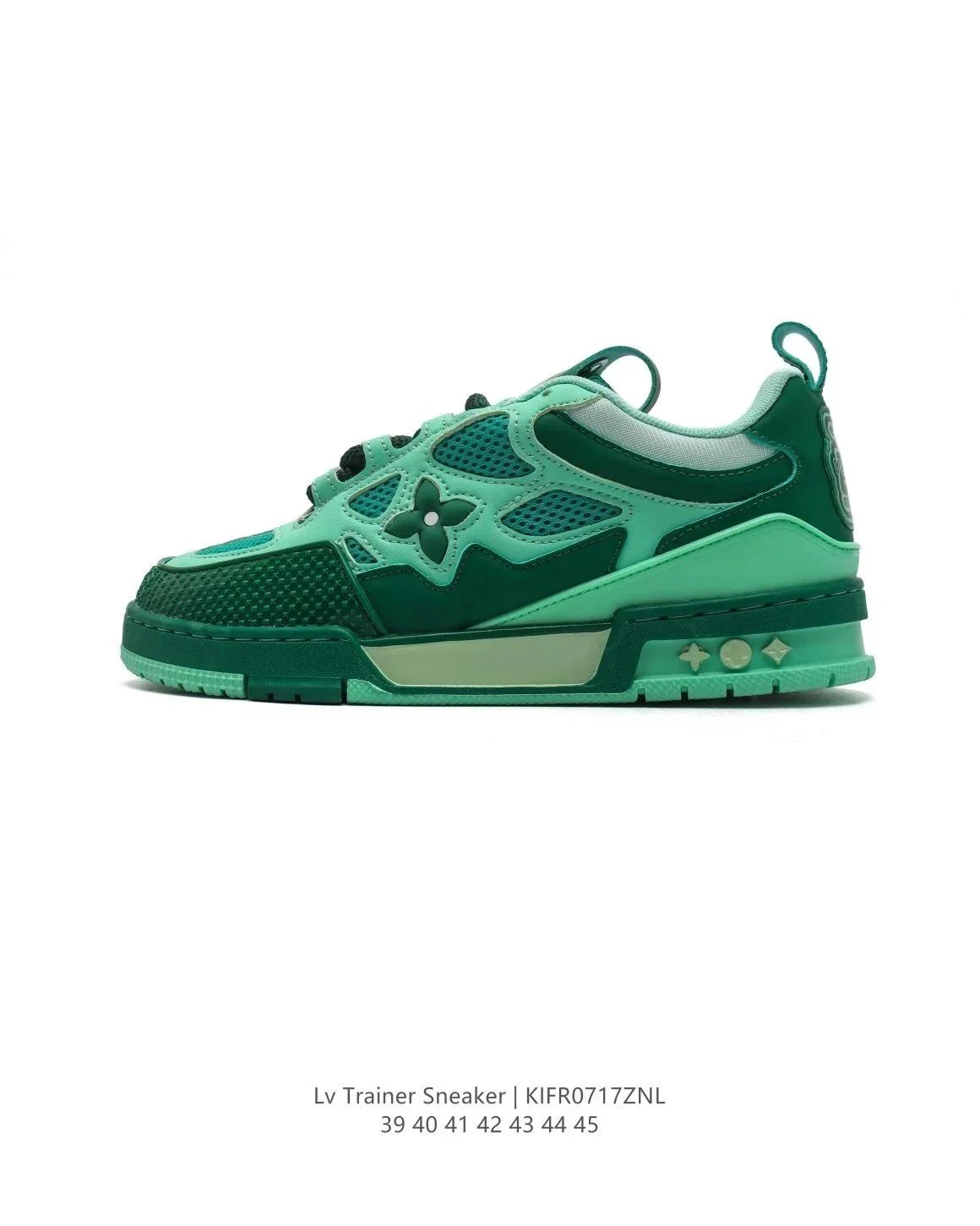Louis Vuitton Trainer Sneaker Green Multicolor Sneakers