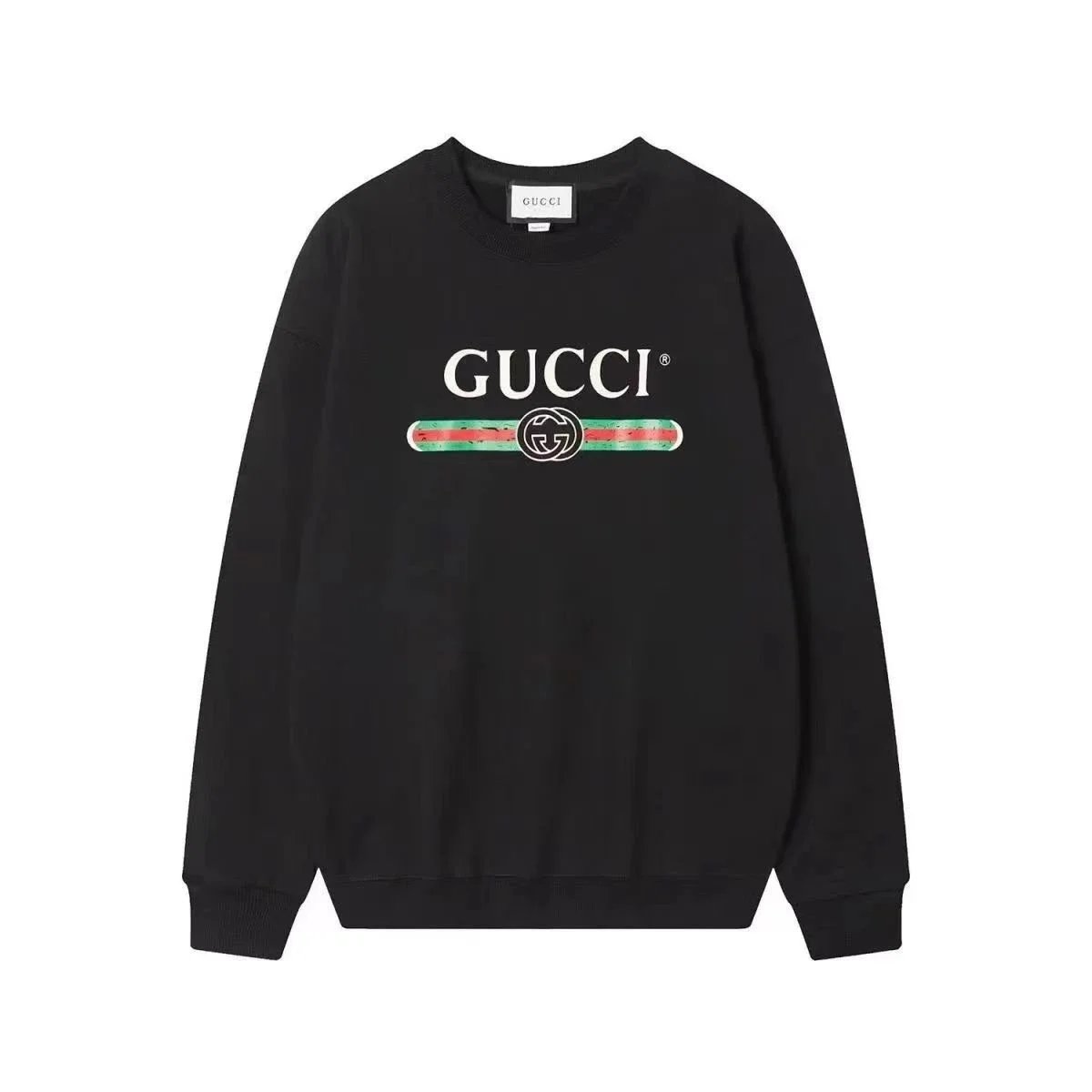 Gucci Knitwear Logo Jacquard Crewneck Sweater — 34