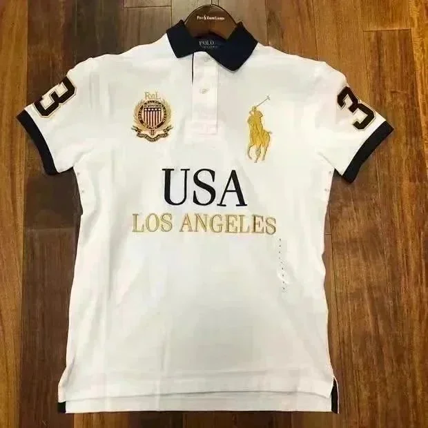 Polo Ralph Lauren Shirts City Embroidered Short-Sleeve Shirt with Number Graphic product detail image 8