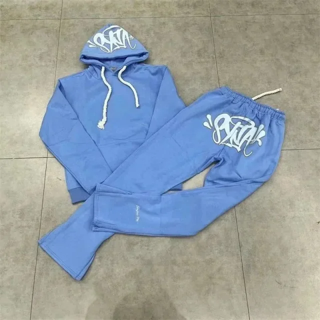 Unbranded Tracksuits Graffiti Print Hoodie and Flared Jogger Set product detail image 6