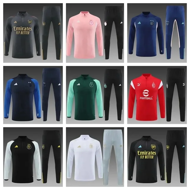 Adidas Tracksuits Long-sleeve quarter-zip football training set product detail image 2