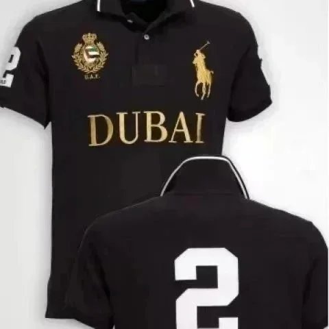 Polo Ralph Lauren Shirts City Embroidered Short-Sleeve Shirt with Number Graphic — Dubai