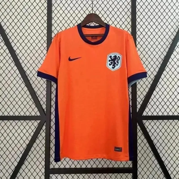 Nike Netherlands National Team 2024 Orange Home Jersey - 1