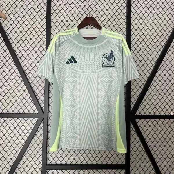 Adidas Mexico National Team 2024 Away Jersey Mint Green Patterned Jersey - 1