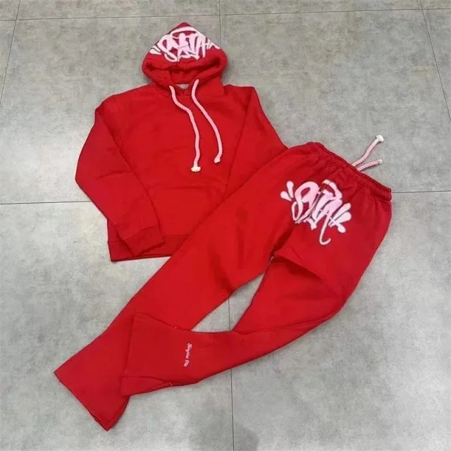 Unbranded Tracksuits Graffiti Print Hoodie and Flared Jogger Set product detail image 5