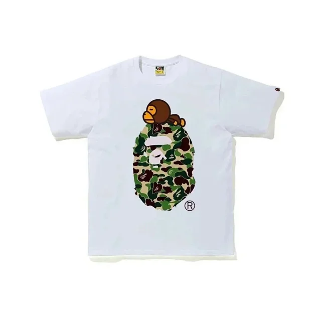 A Bathing Ape T-Shirts Short Sleeve Camouflage Head Graphic product detail image 7