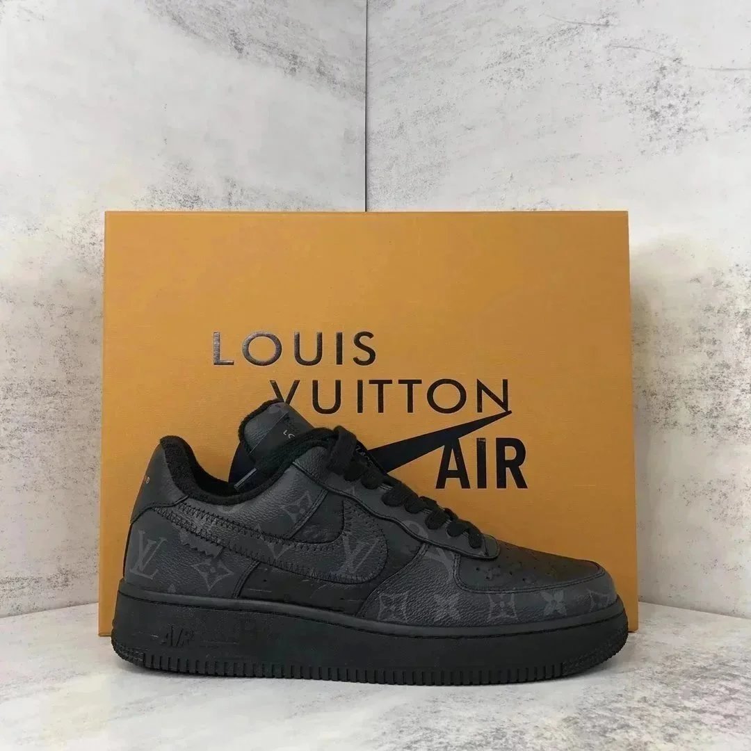 Louis Vuitton x Nike Air Force 1 Low Damier Check White Sneakers - 4