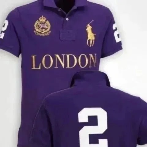 Polo Ralph Lauren Shirts City Embroidered Short-Sleeve Shirt with Number Graphic — London