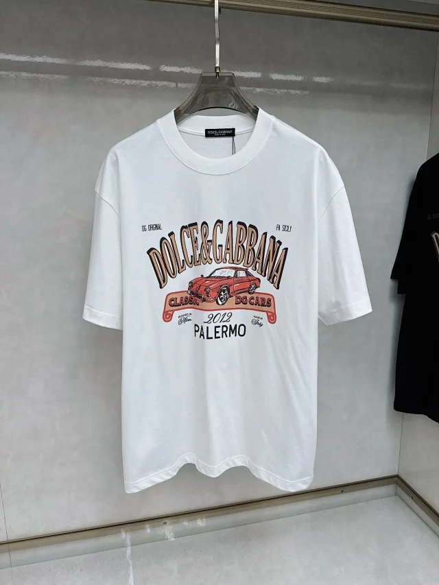 Dolce & Gabbana T-Shirts Short-Sleeve Logo Graphic T-Shirt product detail image 8