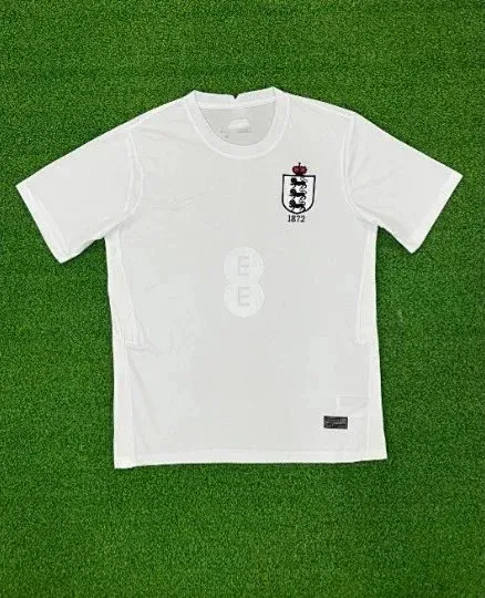 England National Team Home Jersey White/Navy - 17