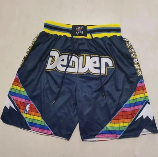 Denver Nuggets Retro Basketball Shorts Multicolor - 1