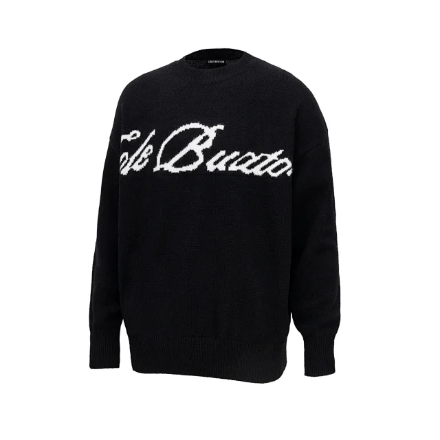 Acne Studios Knitwear AC30 V-neck button-front face-patch cardigan product detail image 9