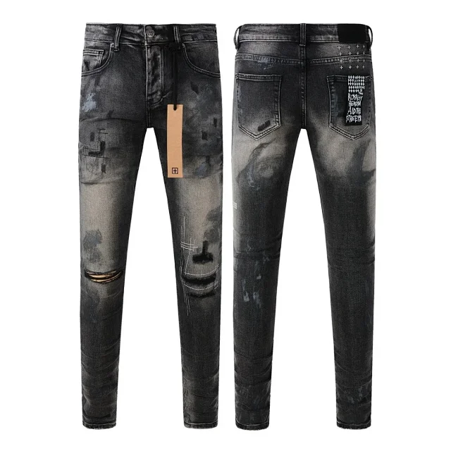 Ksubi Jeans Distressed skinny with graphic back-pocket patch product detail image 4