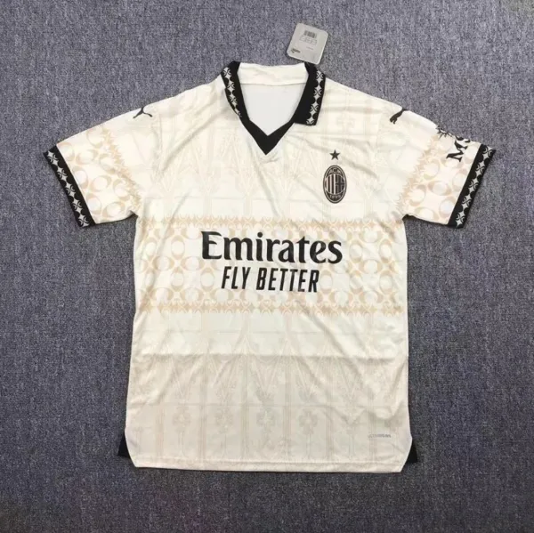 AC Milan x Puma 2023-24 Third Jersey Cream Patterned Football Jersey - 1