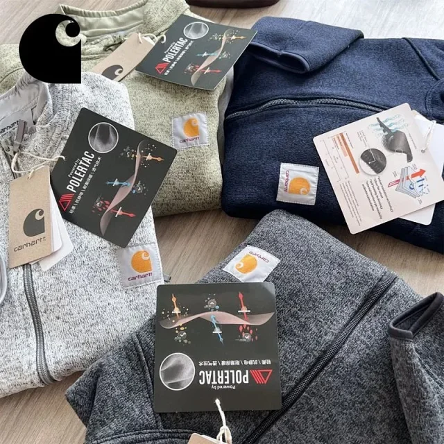 Carhartt Jackets Full-Zip Fleece Jacket with Stand Collar product detail image 2