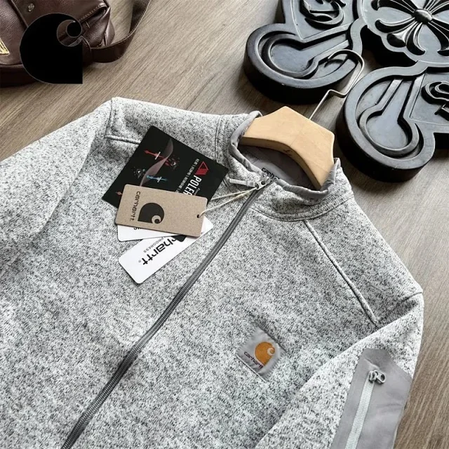 Carhartt Jackets Full-Zip Fleece Jacket with Stand Collar product detail image 8