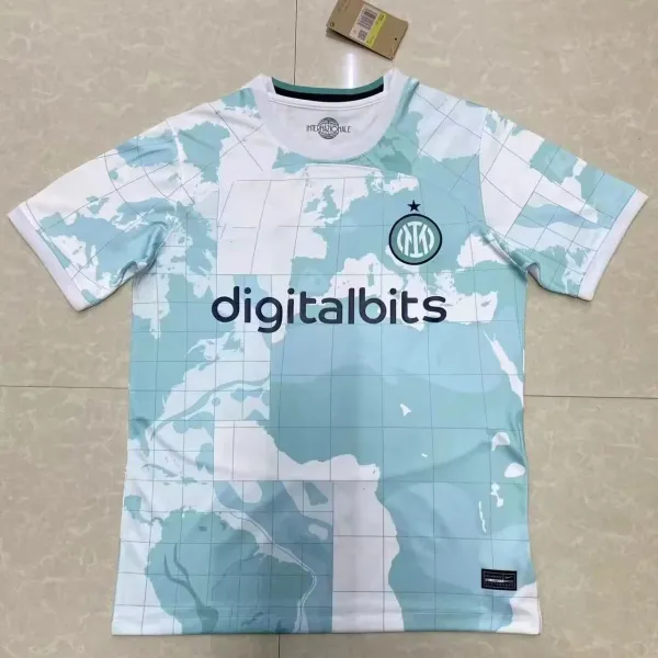 Inter Milan x Nike 2023-24 Third Jersey Light Blue World Map Print Jersey - 1