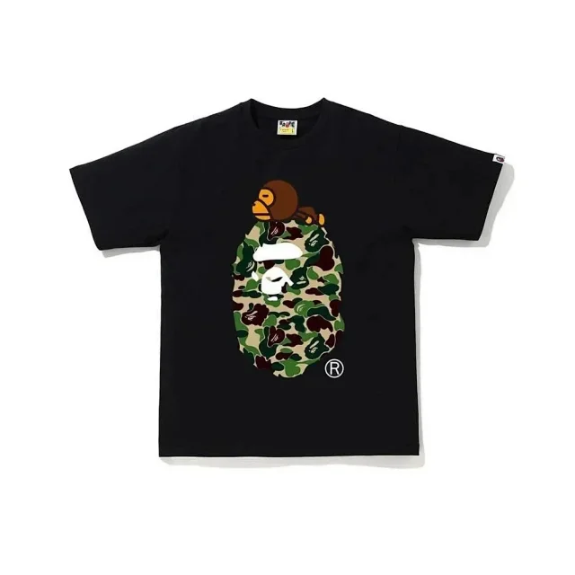 A Bathing Ape T-Shirts Short Sleeve Camouflage Head Graphic product detail image 6
