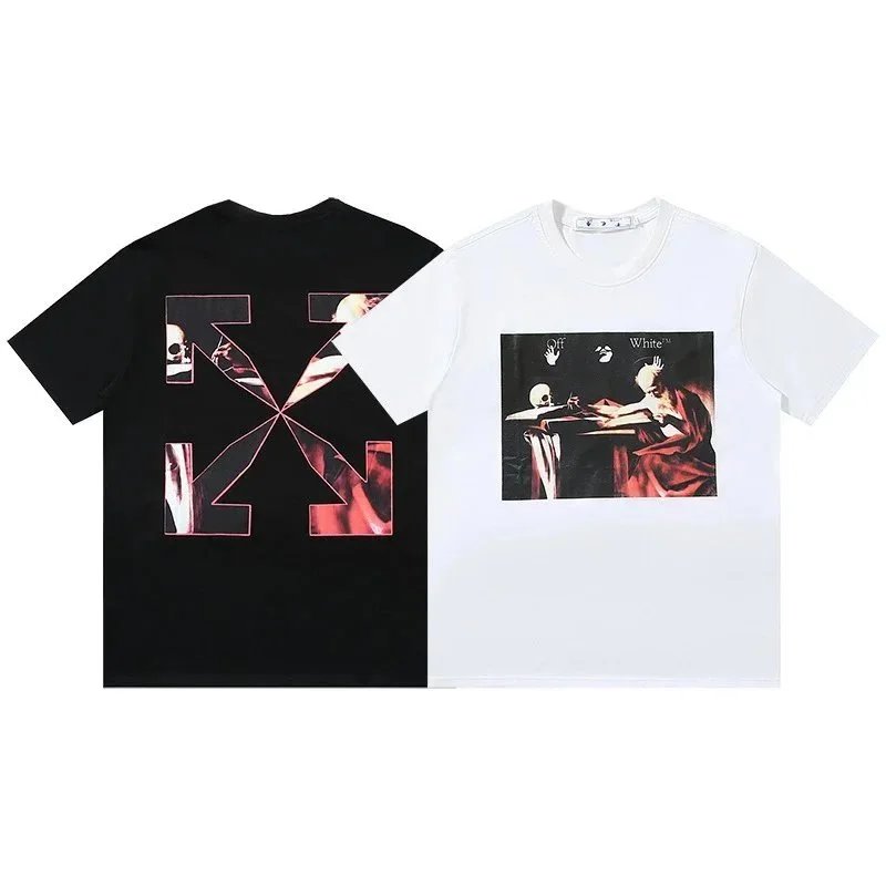 Off-White T-Shirts Short-Sleeve Graphic Arrow Print — 1432 white