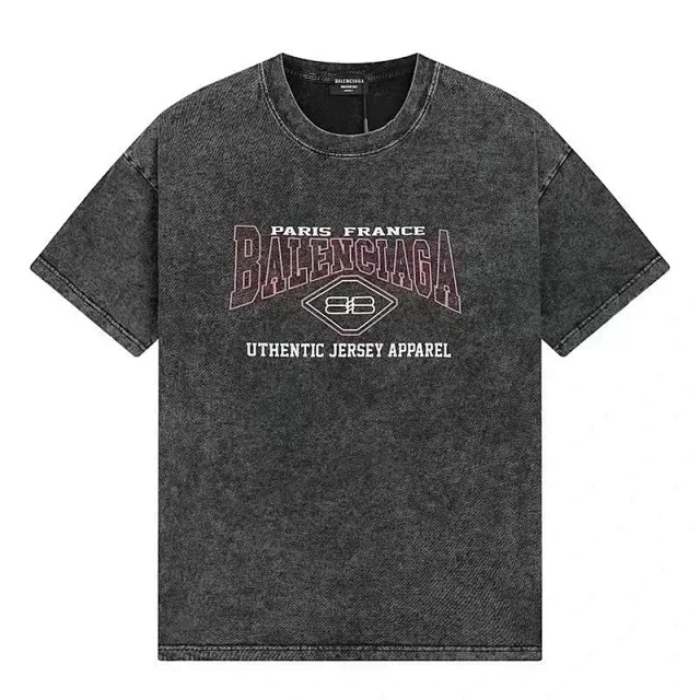 Balenciaga T-Shirts Short-Sleeve Logo Print product detail image 2