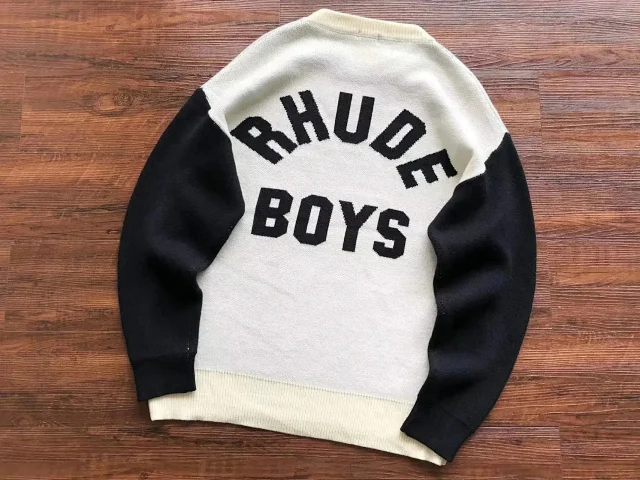 Rhude Knitwear Logo Crewneck Sweater product detail image 6