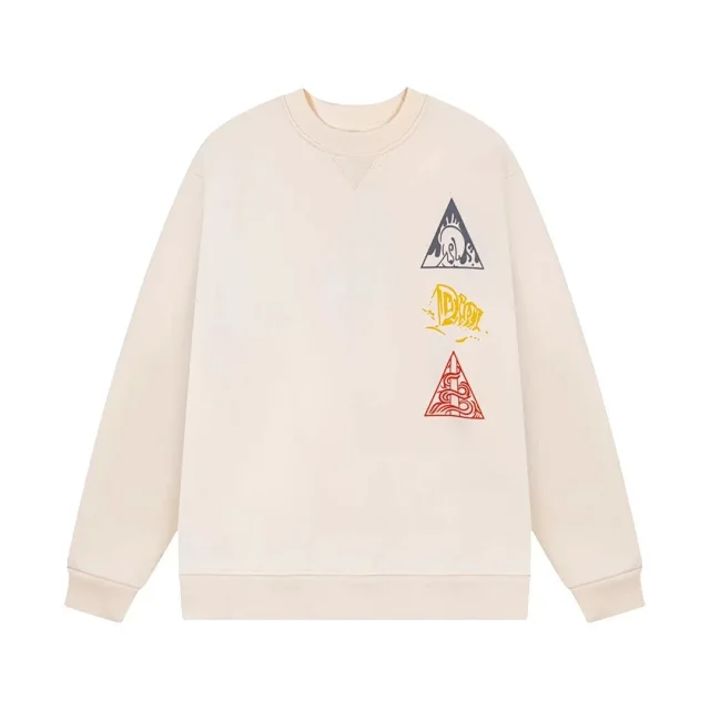 Dior Knitwear Crewneck sweater with Oblique shoulder stripes product detail image 9