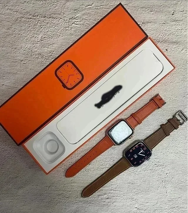 Unbranded Smartwatches Rectangular touchscreen smartwatch with silicone or leather-style strap product detail image 6