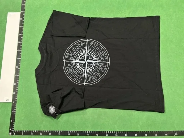 Stone Island T-Shirts 04YHH41 compass-logo short-sleeve T-shirt product detail image 6
