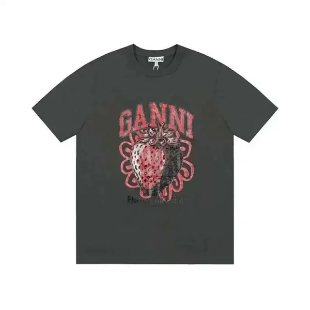 GANNI T-Shirts Graphic Print Short-Sleeve T-Shirt product detail image 6