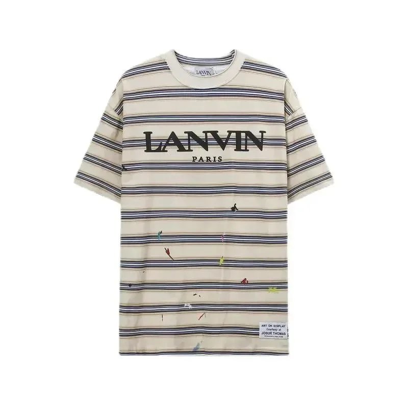 Gallery Dept. T-Shirts Lanvin Logo and Paint-Splatter Graphic — 35