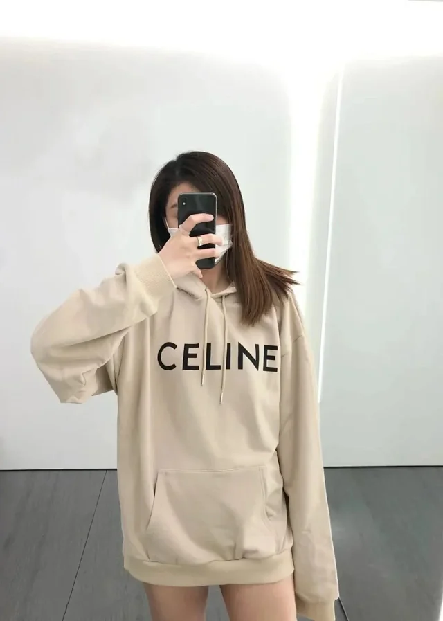 Unbranded Hoodies & Sweatshirts Pullover Hoodie with CEILNE Letter Print and Kangaroo Pocket product detail image 16