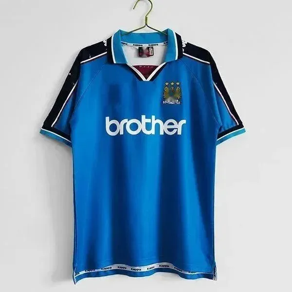 Manchester City 1998-99 Away Jersey Blue - 1