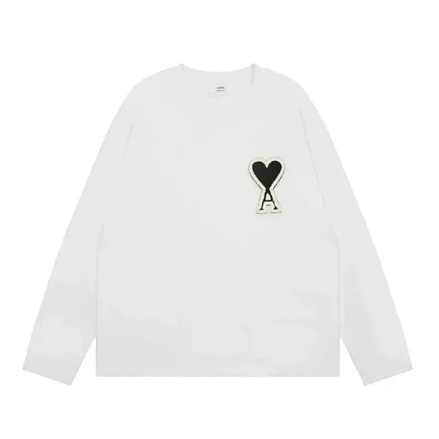 AMI Paris Hoodies & Sweatshirts de Coeur logo crewneck sweatshirt product detail image 6