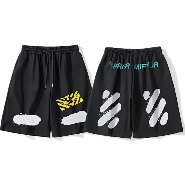 Off-White Shorts Graphic-print drawstring product detail image 4