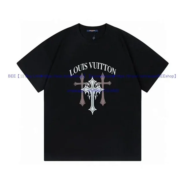 Louis Vuitton T-Shirts Short-Sleeve Crew-Neck Graphic product detail image 15