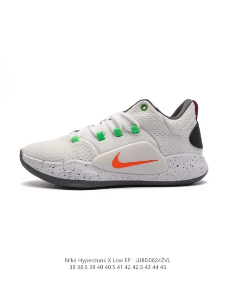 Nike Hyperdunk X Low EP Black/White Galaxy Sneakers - 12