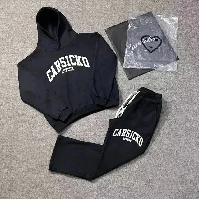 Carsicko Tracksuits Heart graphic hoodie and jogger set with drawstring details product detail image 5