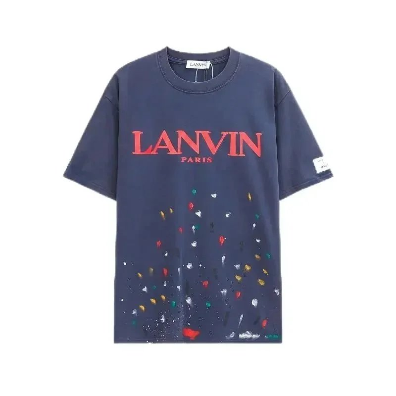 Gallery Dept. T-Shirts Lanvin Logo and Paint-Splatter Graphic — 34