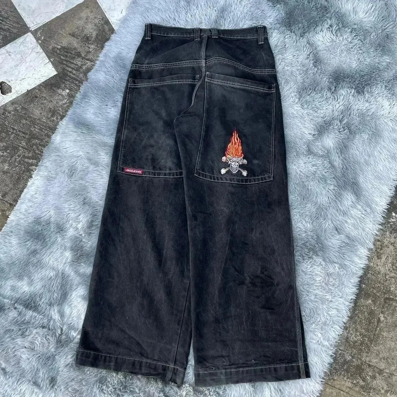 Unbranded Jeans Graphic Embroidered image 13