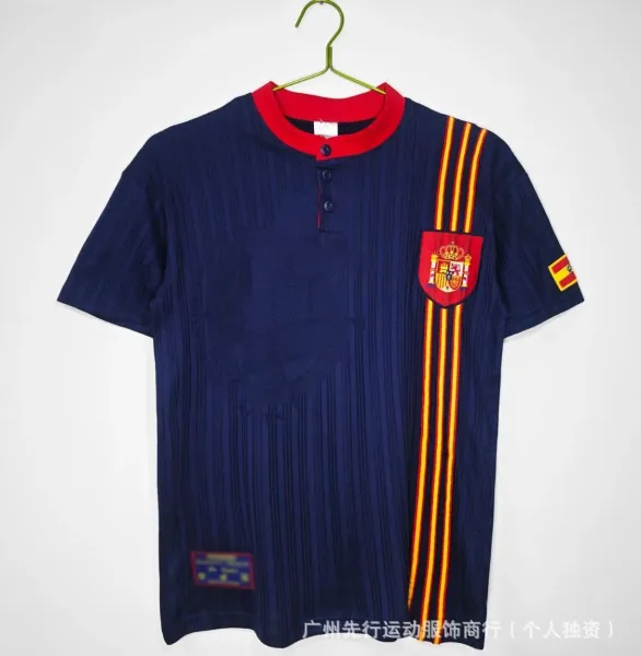 Adidas Spain National Team 1994 Away Jersey Navy Blue - 1