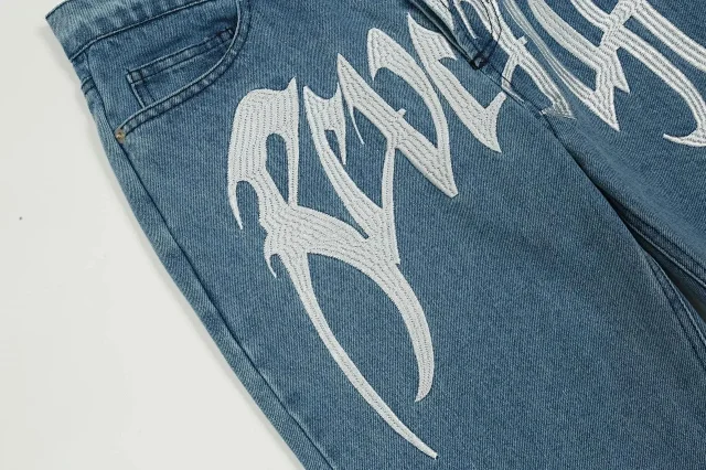 Unbranded Jeans Graphic Embroidered product detail image 5