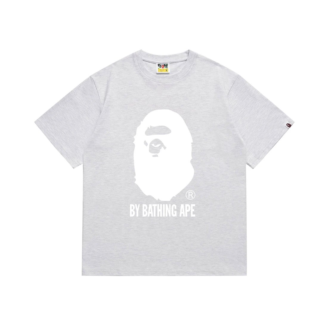 A Bathing Ape T-Shirts Short-Sleeve Head Graphic — 164 gray