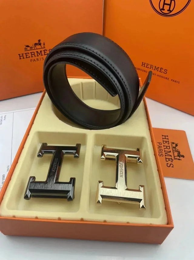 Hermès Belts Interchangeable H Buckle Leather Belt product detail image 2