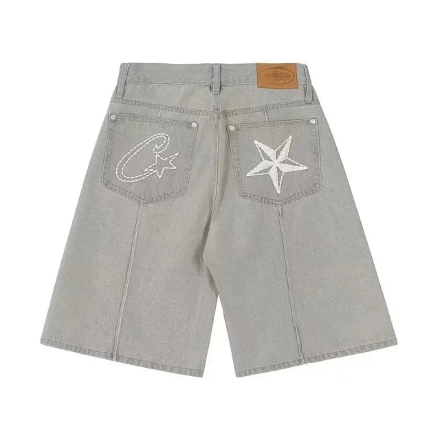 Unbranded Jeans Crescent Moon and Star Embroidered Denim product detail image 3
