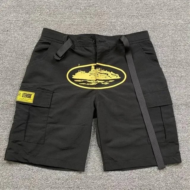 Corteiz Oval Logo Black Performance Shorts - 10