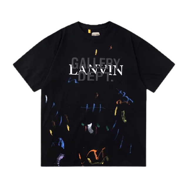 Gallery Dept. T-Shirts Lanvin Logo and Paint-Splatter Graphic product detail image 2