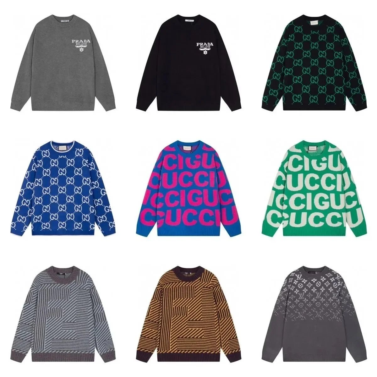 Gucci Argyle Pattern Knit Sweater Red - 3