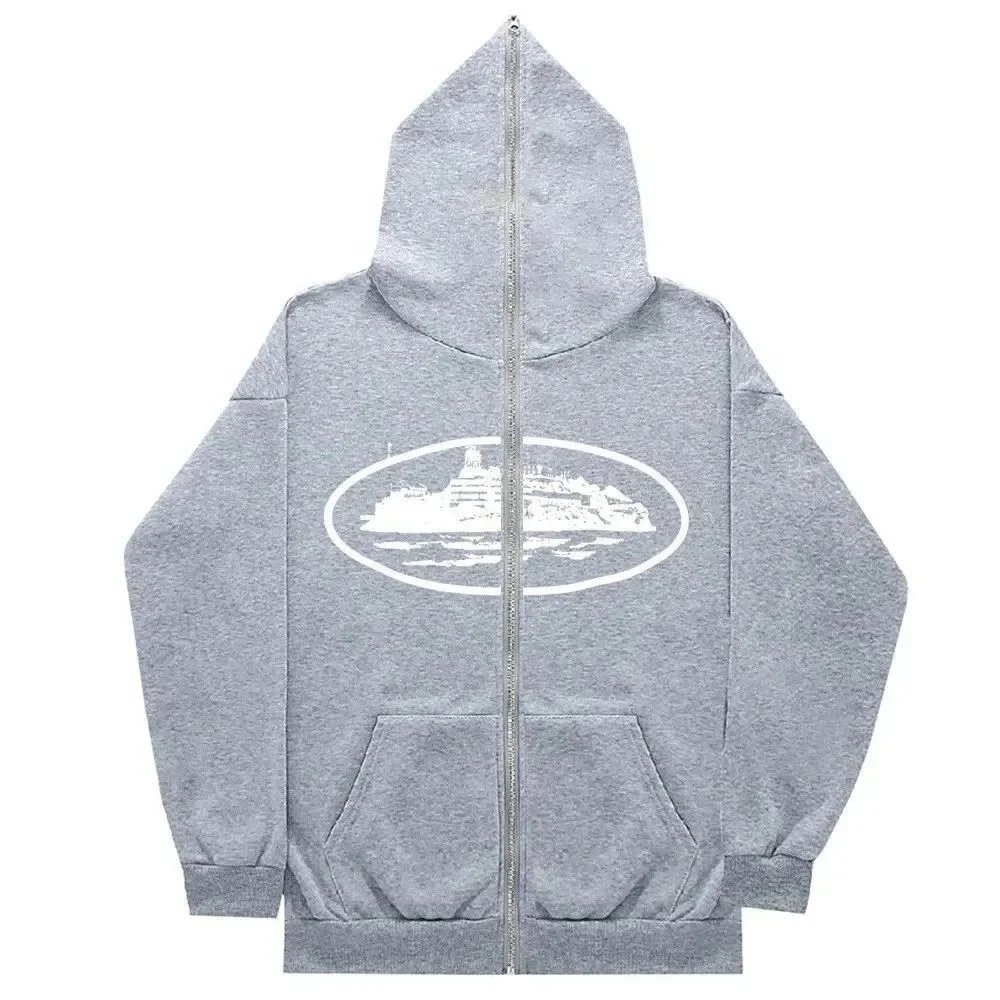 Trapstar Hoodies & Sweatshirts SQ002 zip-up hoodie with graphic prints — 17 gray